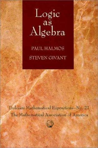 Cover of Logic as algebra by Paul R. Halmos