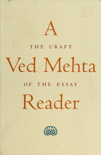 Cover of A Ved Mehta reader by Ved Mehta