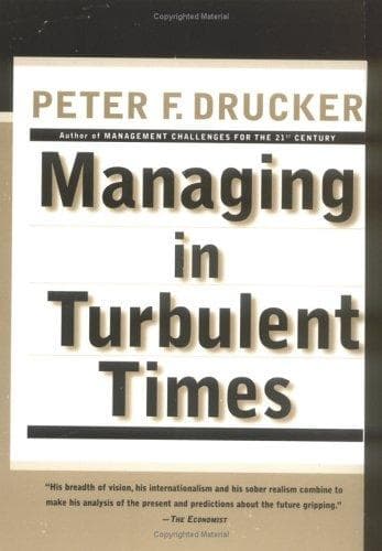 Cover of Managing in Turbulent Times by Peter F. Drucker