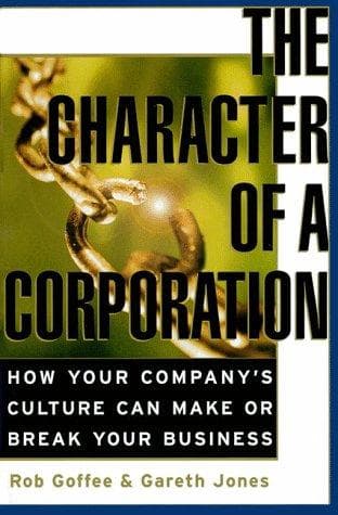 Cover of The character of a corporation by Robert Goffee