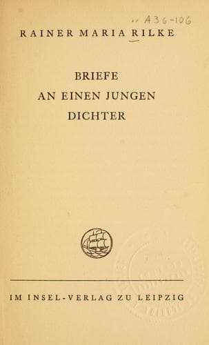 Cover of Letters to a Young Poet by Rainer Maria Rilke