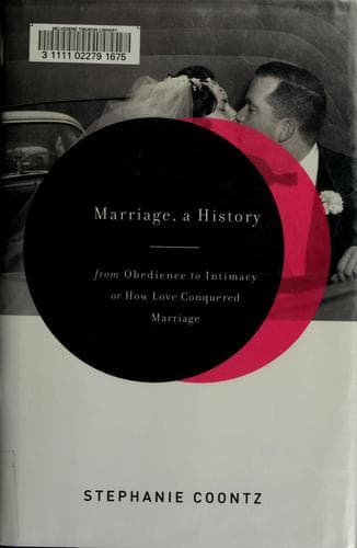 Cover of Marriage, a history by Stephanie Coontz