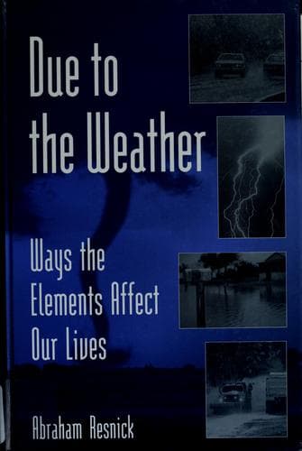 Cover of Due to the weather by Abraham Resnick
