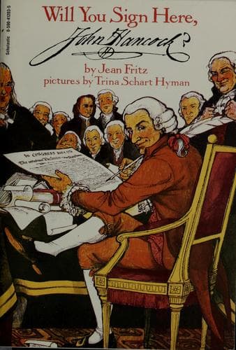 Cover of Will you sign here, John Hancock? by Jean Fritz