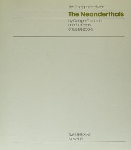 Cover of The Neanderthals (The Emergence of Man) by George Constable