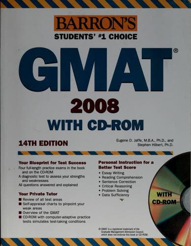Cover of Barron's GMAT by Eugene D. Jaffe