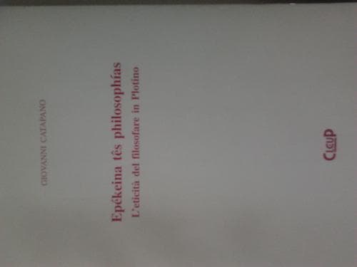 Cover of Epékeina tês philosophías by Giovanni Catapano