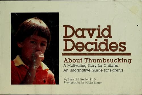 Cover of David decides about thumbsucking by Susan M. Heitler