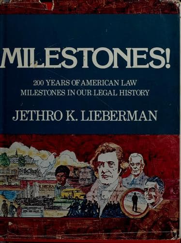 Cover of Milestones! by Jethro Koller Lieberman