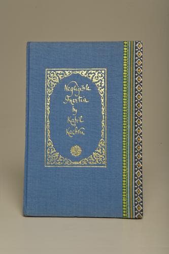 Cover of Negligible Inertia by Kapil Kachru