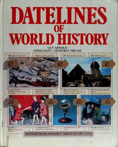 Cover of Datelines of world history by Guy Arnold