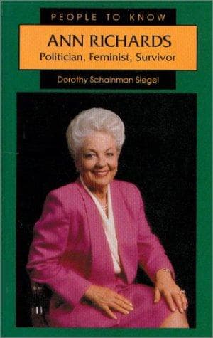 Cover of Ann Richards by Dorothy Schainman Siegel