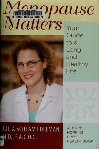 Cover of Menopause matters by Julia Schlam Edelman