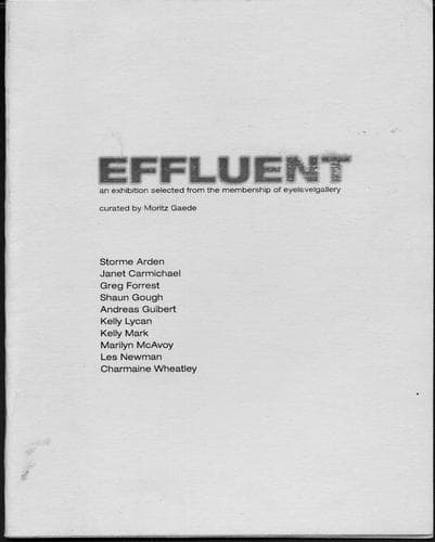 Cover of Effluent by Moritz Gaede