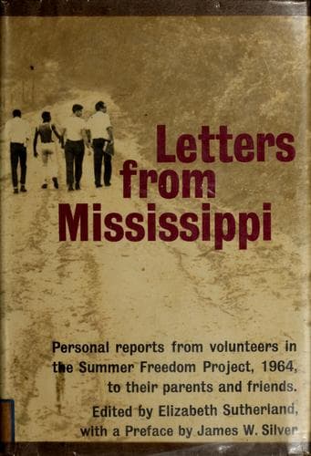 Cover of Letters from Mississippi by Elizabeth Sutherland Martínez