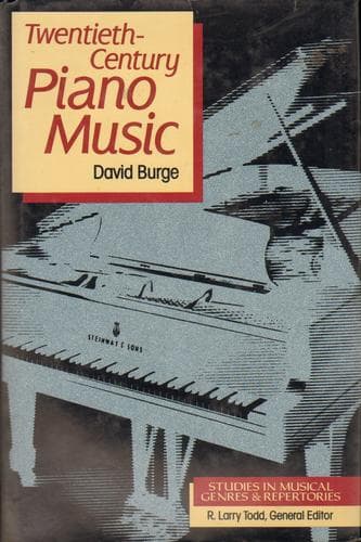 Cover of Twentieth-century piano music by David Burge