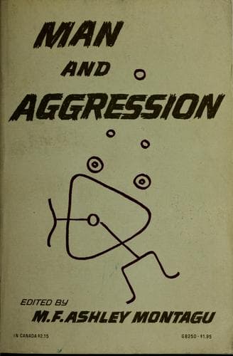 Cover of Man and aggression by Ashley Montagu