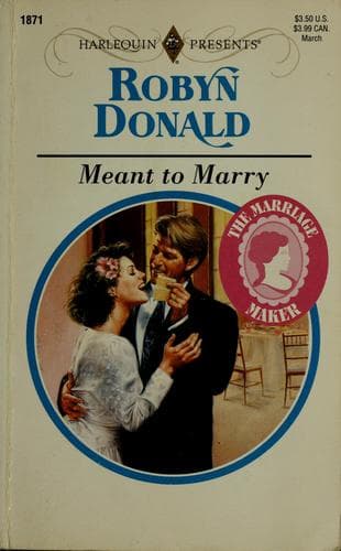 Cover of Meant To Marry by Robyn Donald
