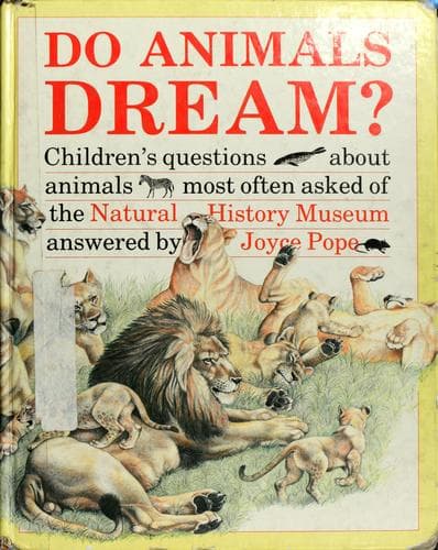 Cover of Do animals dream? by Joyce Pope