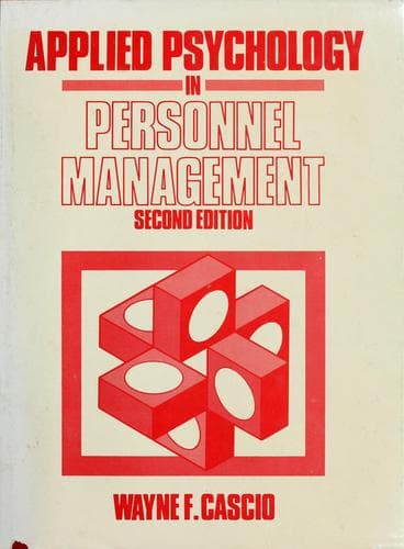 Cover of Applied psychology in personnel management by Wayne F. Cascio