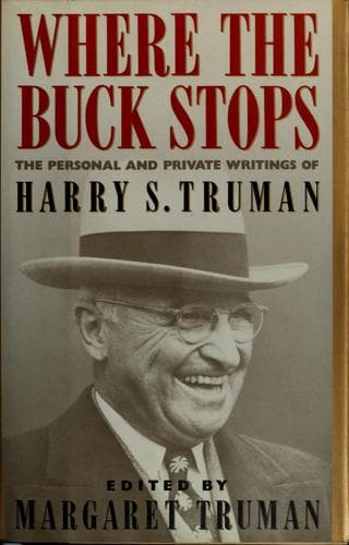 Cover of Where the buck stops by Harry S. Truman