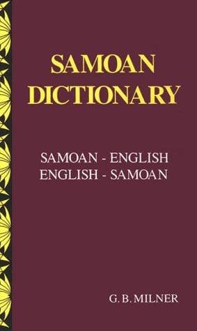 Cover of Samoan dictionary by G. B. Milner