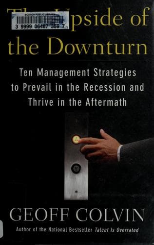 Cover of The upside of the downturn by Geoffrey Colvin