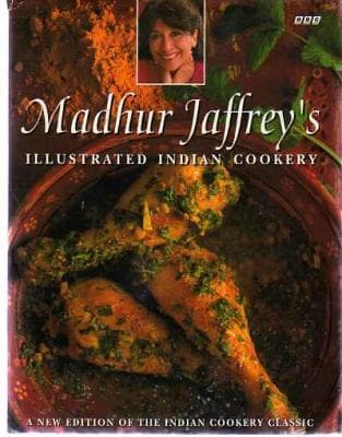 Cover of Madhur Jaffrey's Illustrated Indian Cookery by Madhur Jaffrey