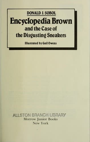 Cover of Encyclopedia Brown and the case of the disgusting sneakers by Donald J. Sobol