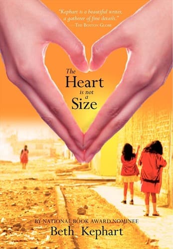 Cover of The heart is not a size by Beth Kephart