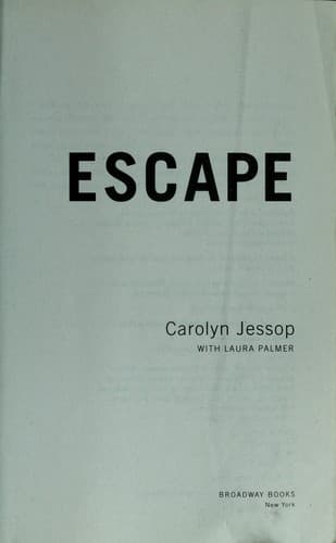 Cover of Escape by Carolyn Jessop