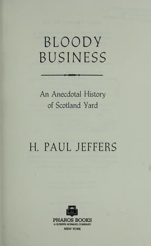 Cover of Bloody business by H. Paul Jeffers