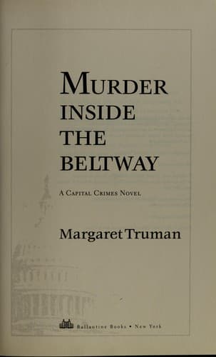 Cover of Murder inside the Beltway by Margaret Truman
