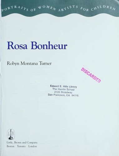 Cover of Rosa Bonheur by Robyn Turner