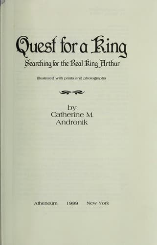 Cover of Quest for a king by Catherine M. Andronik