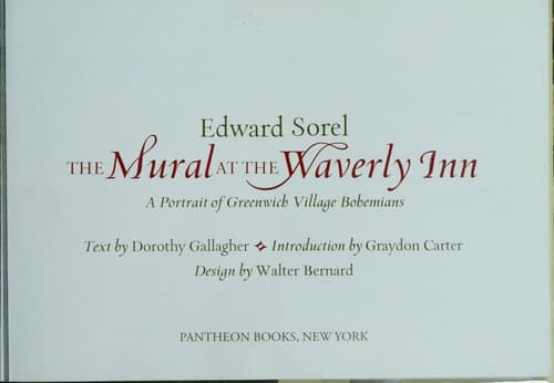 Cover of The mural at the Waverly Inn by Edward Sorel