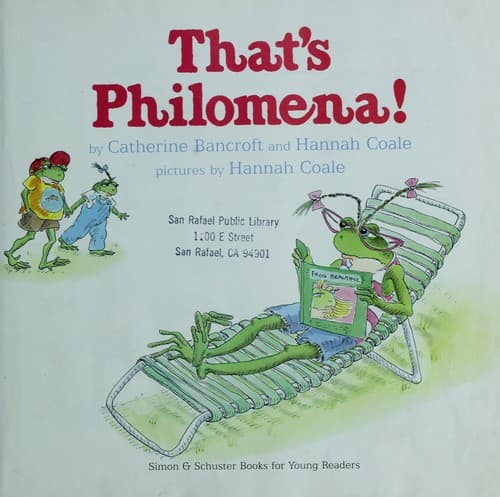 Cover of That's Philomena by Catherine Bancroft