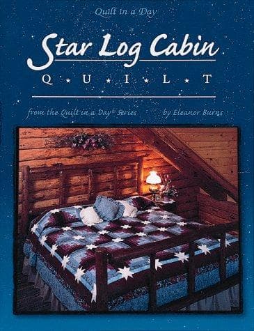 Cover of Star log cabin quilt by Eleanor Burns