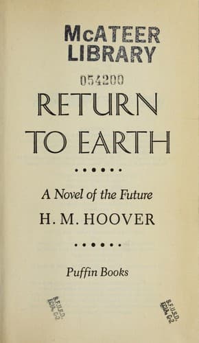 Cover of Return to earth by H. M. (Helen Mary) Hoover