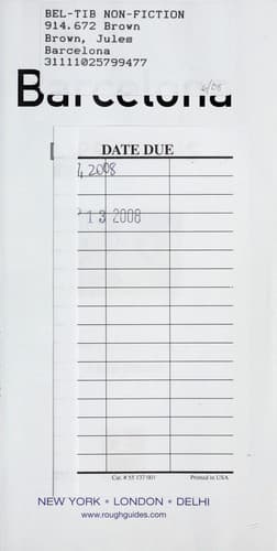 Cover of Barcelona directions by Jules Brown
