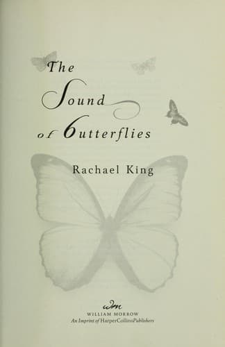 Cover of The sound of butterflies by Rachael King