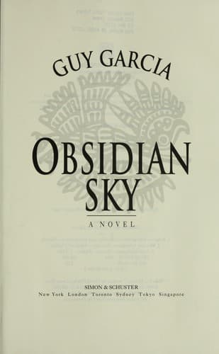 Cover of Obsidian sky by Guy Garcia