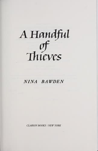 Cover of A handful of thieves by Nina Bawden