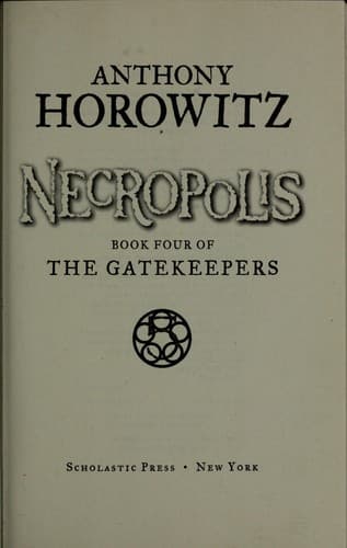 Cover of Necropolis by Anthony Horowitz