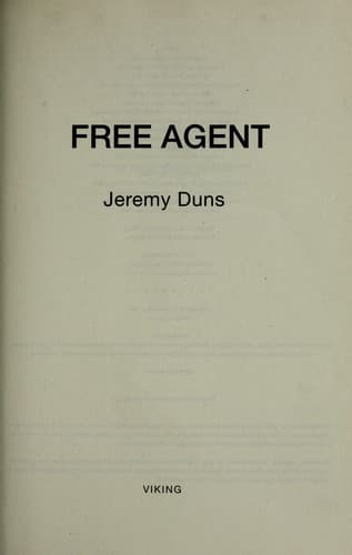 Cover of Free agent by Jeremy Duns