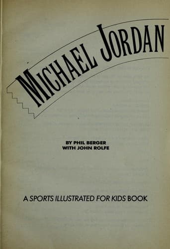 Cover of Michael Jordan by Phil Berger