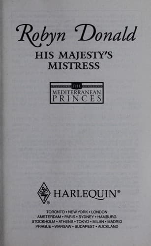 Cover of His Majesty's Mistress by Robyn Donald