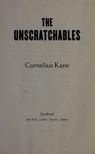 Cover of The unscratchables by Cornelius Kane
