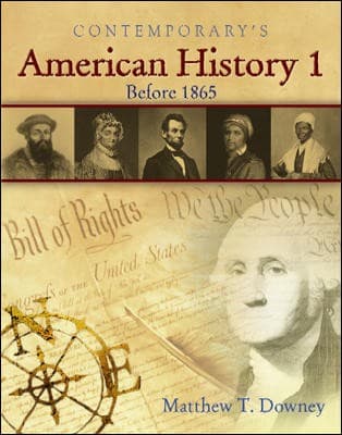 Cover of Contemporary's American History 1 by Matthew T. Downey