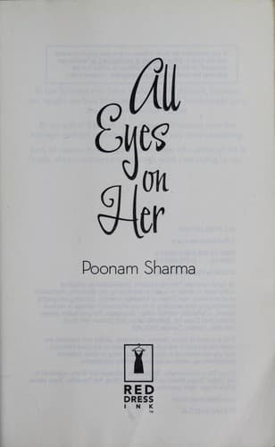 Cover of All eyes on her by Poonam Sharma